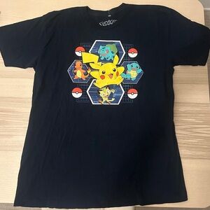 Nintendo 2016 Black Pokémon Cotton T-Shirt